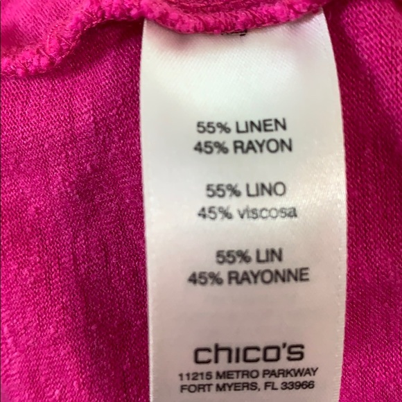 Chico’s Linen Blend Bell Long Sleeve Tunic Top - Picture 7 of 7